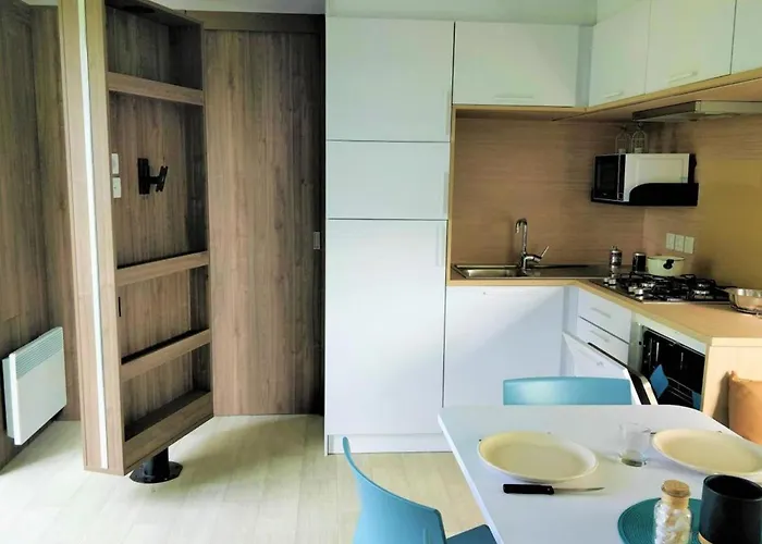 Mobil-home Prestige Avec Terrasse Sur Pilotis - Api-1-52-1142 مكان تخييم *